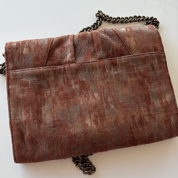 Posse suede brown crossbody or shoulder bag - Picture 5 of 8